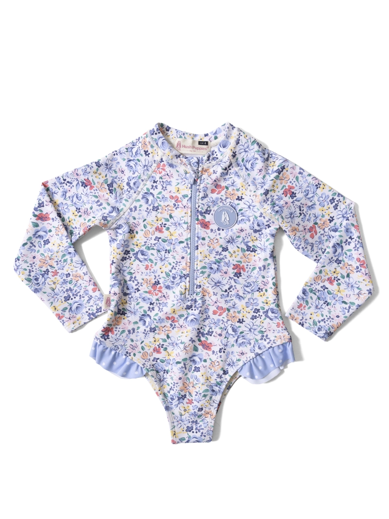 TRAJE DE BAÑO NIÑA FLOWERS ROSADO HUSH PUPPIES KIDS - 1