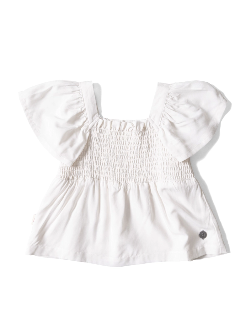 BLUSA MANGA CORTA NIÑA LUZ CREMA HUSH PUPPIES KIDS - 2