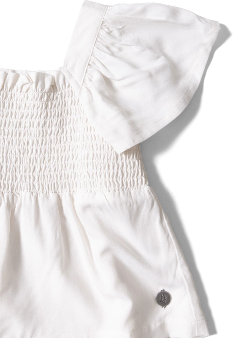 BLUSA MANGA CORTA NIÑA LUZ CREMA HUSH PUPPIES KIDS - 5