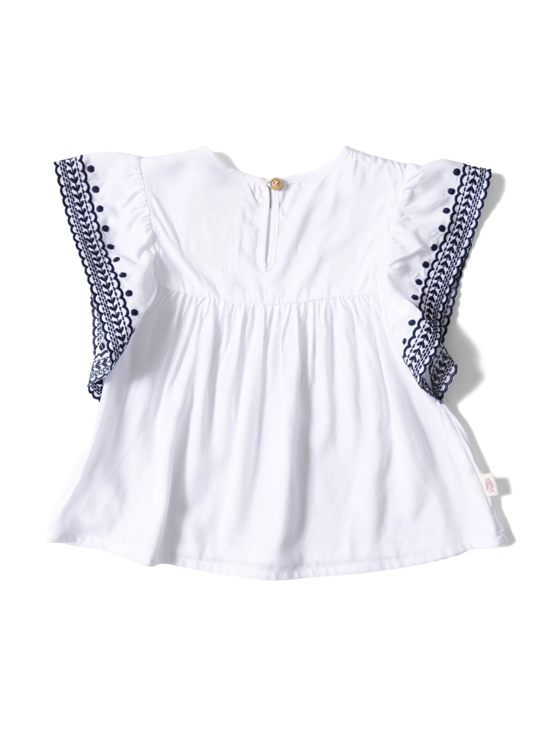 BLUSA MANGA CORTA NIÑA HARMONY BLANCO HUSH PUPPIES KIDS - 2