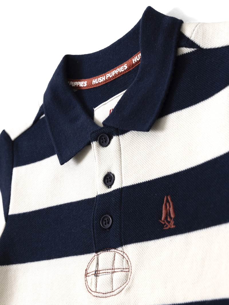 POLERA MANGA CORTA NIÑO ROMEO AZUL HUSH PUPPIES KIDS - 4