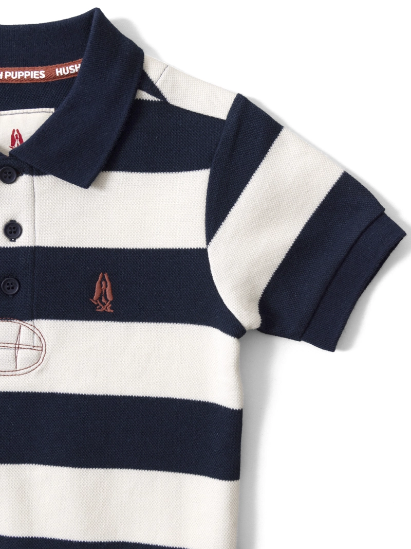 POLERA MANGA CORTA NIÑO ROMEO AZUL HUSH PUPPIES KIDS - 5