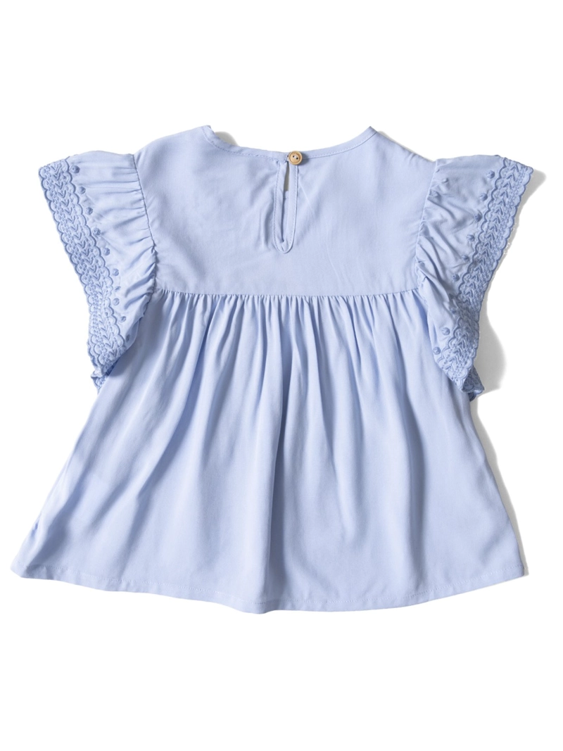 BLUSA M/C NIÑA HARMONY AZUL CLARO HUSH PUPPIES KIDS - 2