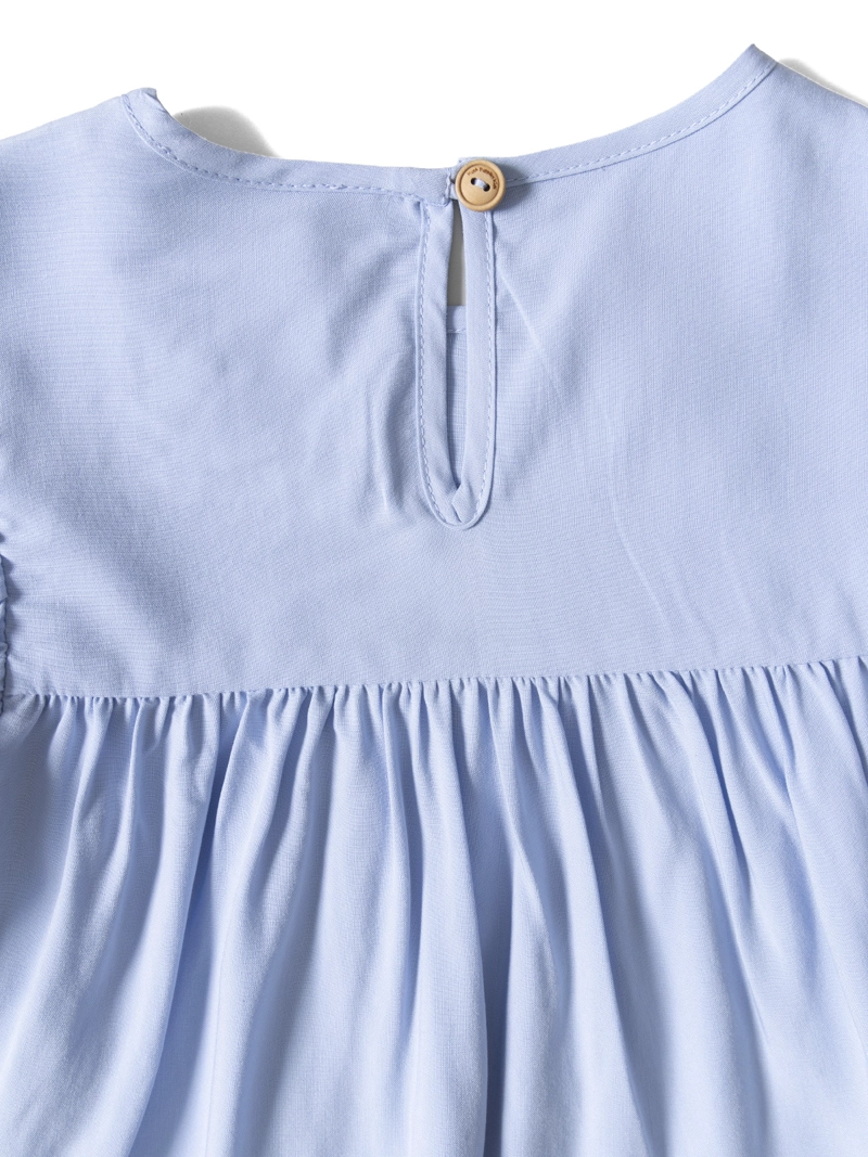 BLUSA M/C NIÑA HARMONY AZUL CLARO HUSH PUPPIES KIDS - 4