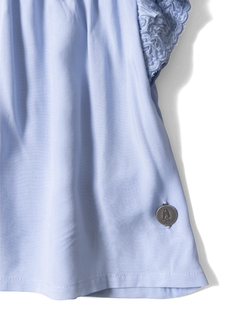 BLUSA M/C NIÑA HARMONY AZUL CLARO HUSH PUPPIES KIDS - 5
