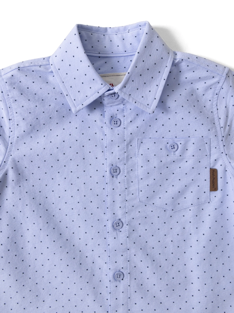 CAMISA M/C NIÑO LAURENT CELESTE HUSH PUPPIES KIDS - 4