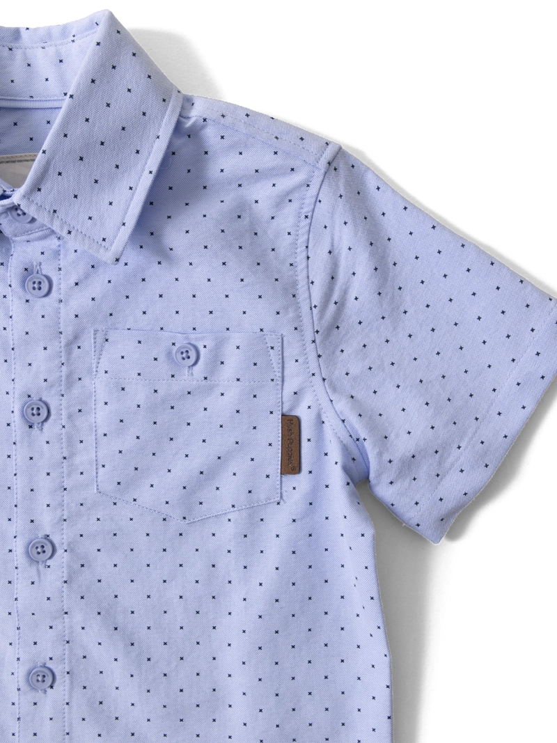 CAMISA M/C NIÑO LAURENT CELESTE HUSH PUPPIES KIDS - 5