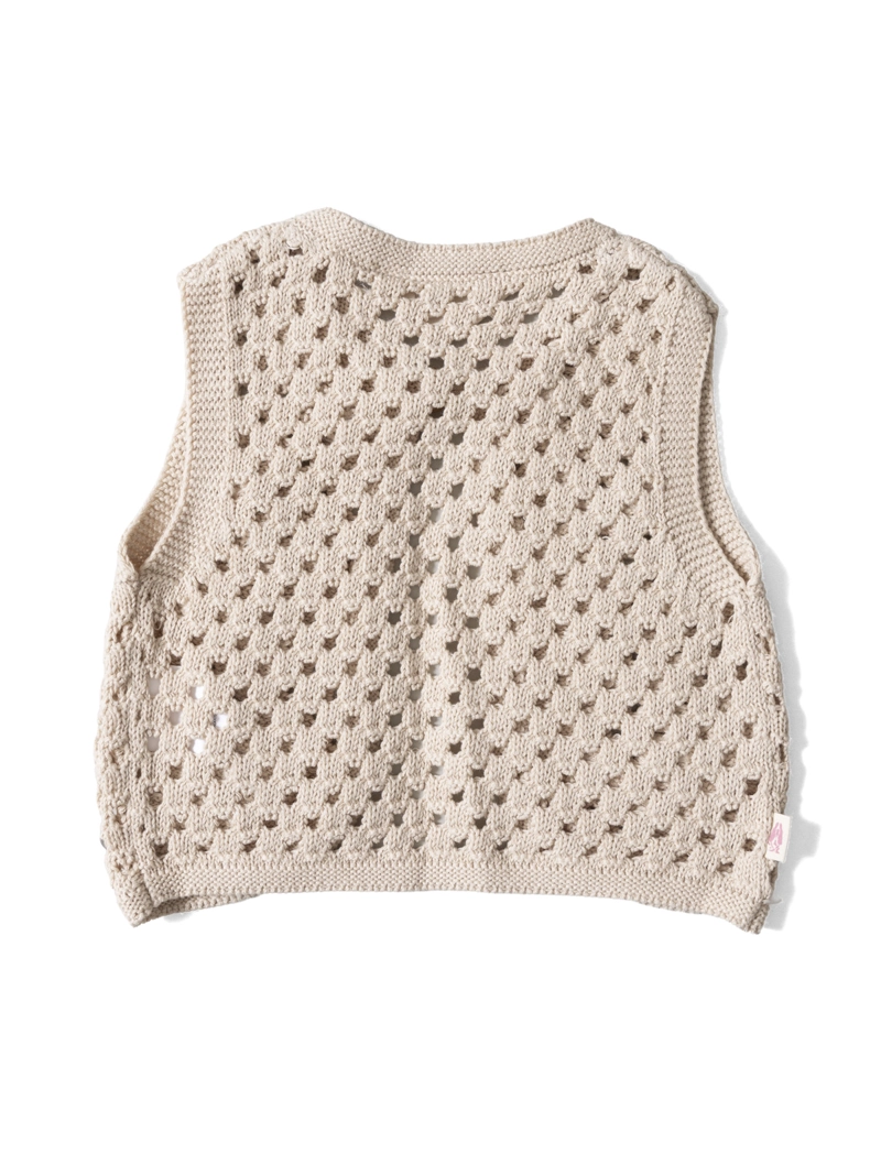 CHALECO SIN MANGAS NIÑA BLOOM BEIGE HUSH PUPPIES KIDS - 2