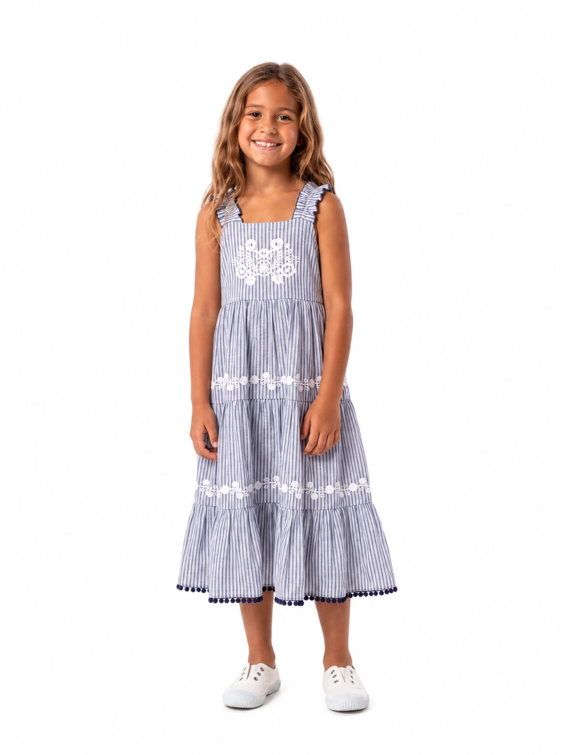 VESTIDO NIÑA SUMMER AZUL HUSH PUPPIES KIDS - 1