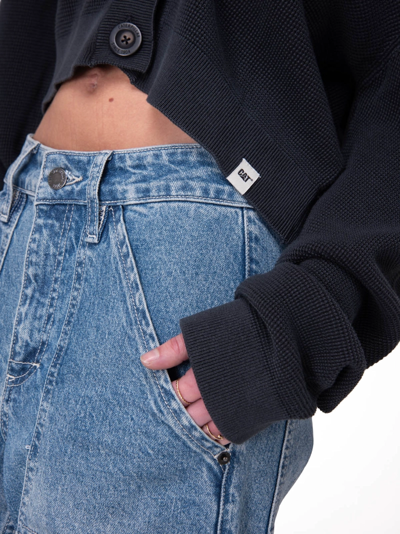 SWEATER MUJER FULL FASHION CARDIGA NEGRO CAT - 5