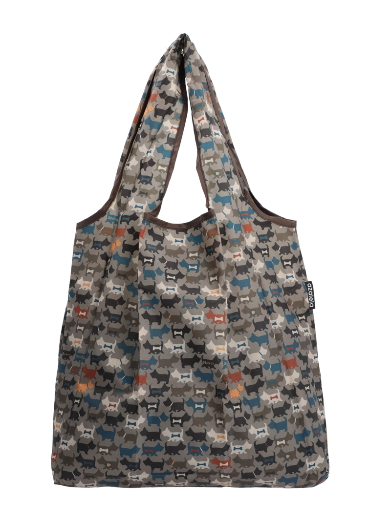 BOLSA POLIESTER MUJER SHOPPING BAG DOG GRIS AZALEIA - 1