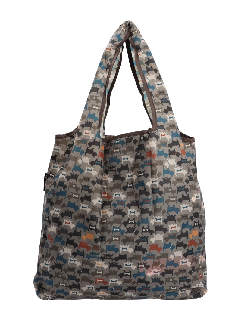 BOLSA POLIESTER MUJER SHOPPING BAG DOG GRIS AZALEIA - 2