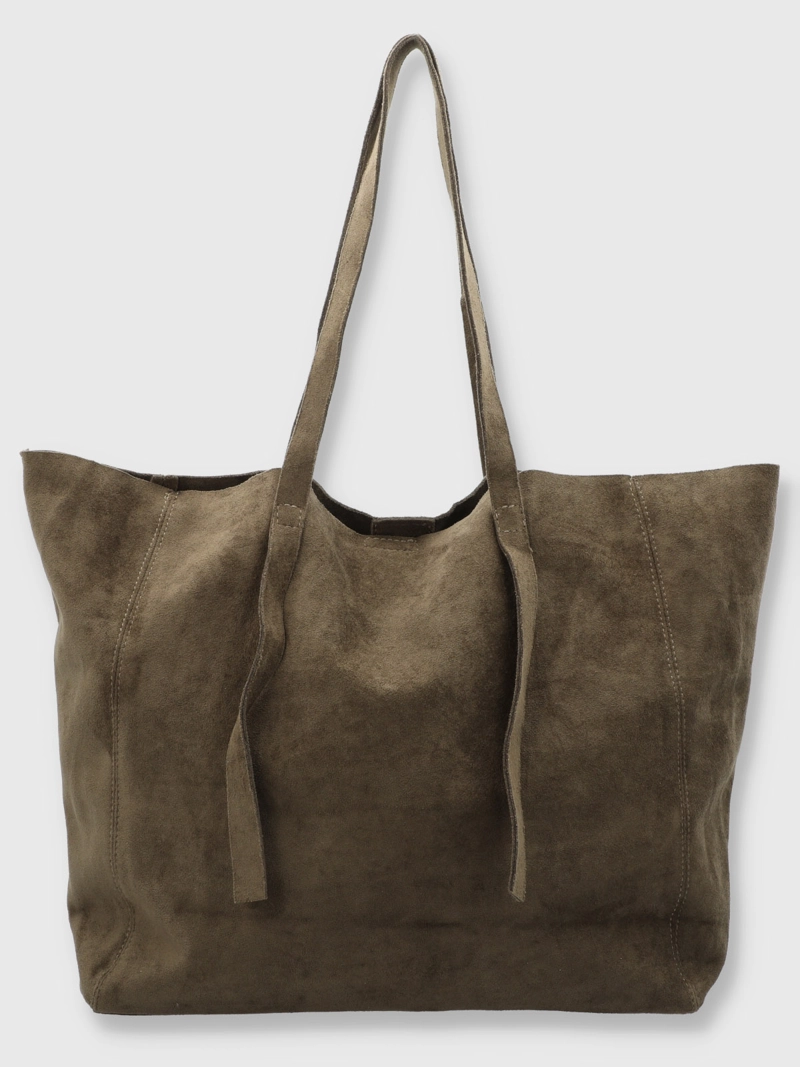 BOLSO CUERO MUJER SUEDE BAG VERDE BSOUL - 4
