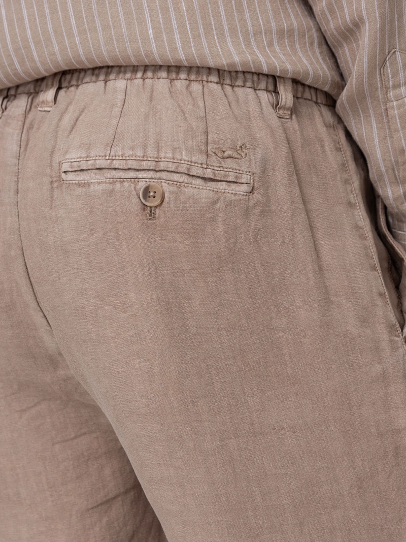 SHORT LINO ORGANICO HOMBRE LINEN BEIGE ROCKFORD - 8