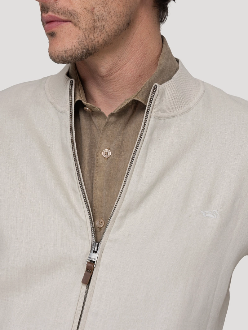 CHAQUETA LINO ORGANICO HOMBRE VELIN BEIGE ROCKFORD - 7