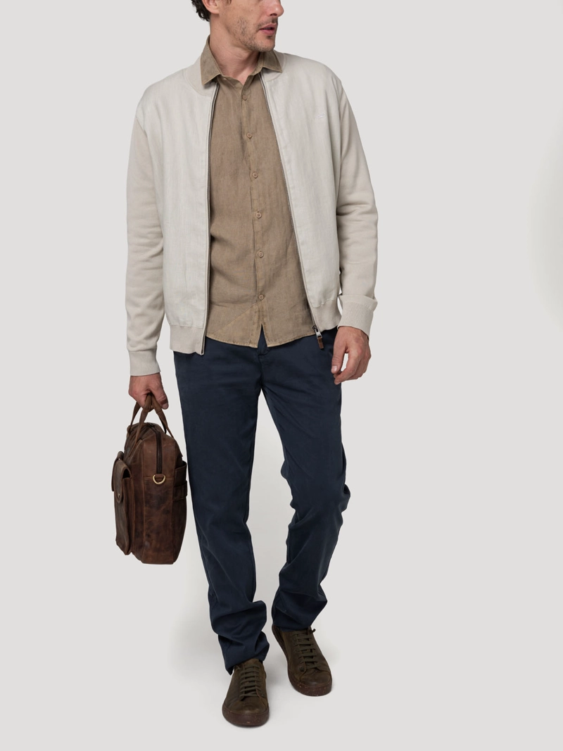 CHAQUETA LINO ORGANICO HOMBRE VELIN BEIGE ROCKFORD - 8