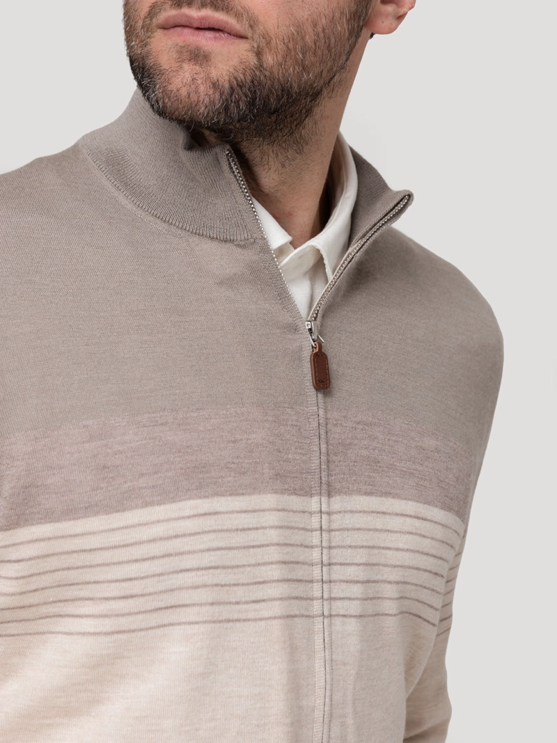 SWEATER CASHMERE HOMBRE AMALFI BEIGE ROCKFORD - 7