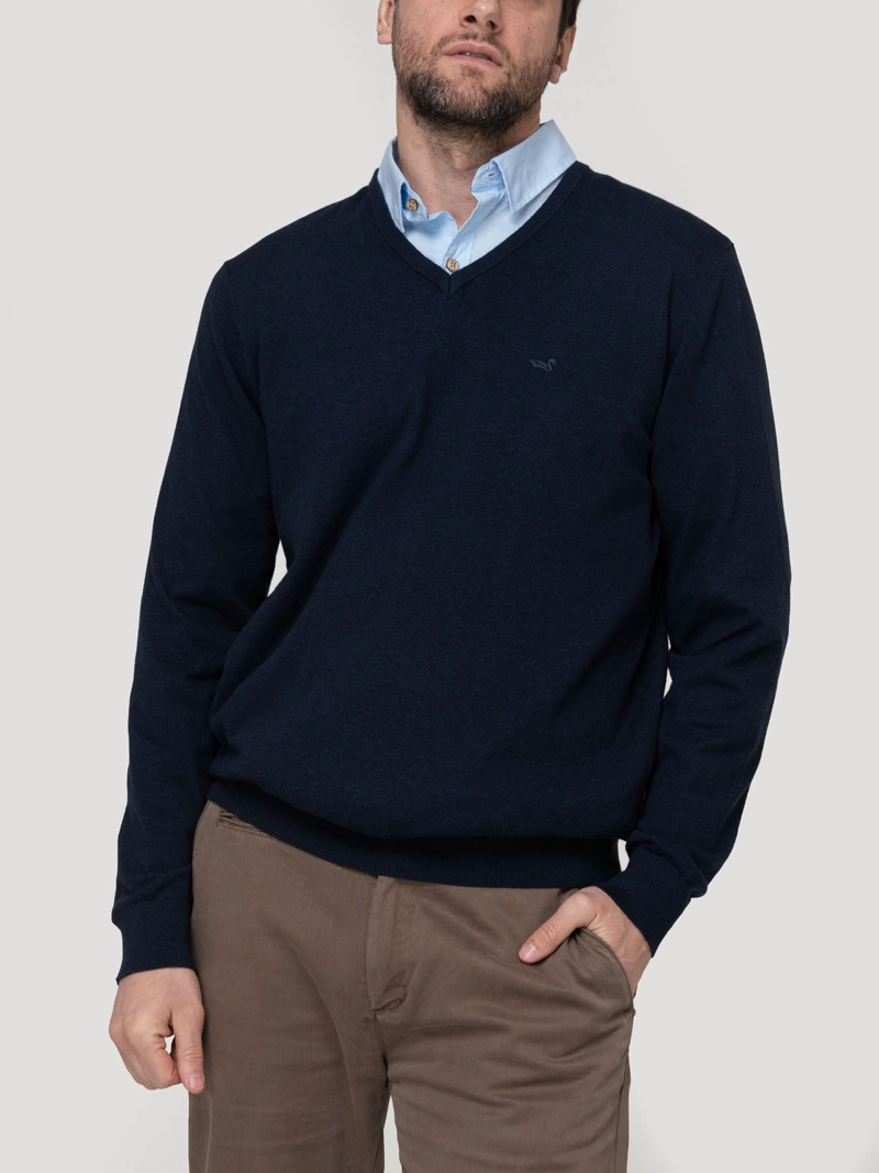 SWEATER ALGODON ORGANICO HOMBRE ANGRIV MARINO ROCKFORD - 5