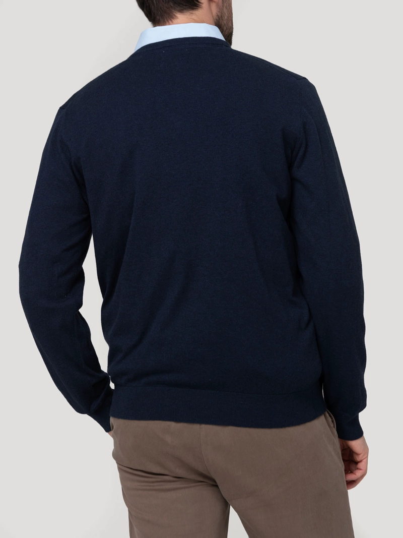 SWEATER ALGODON ORGANICO HOMBRE ANGRIV MARINO ROCKFORD - 6