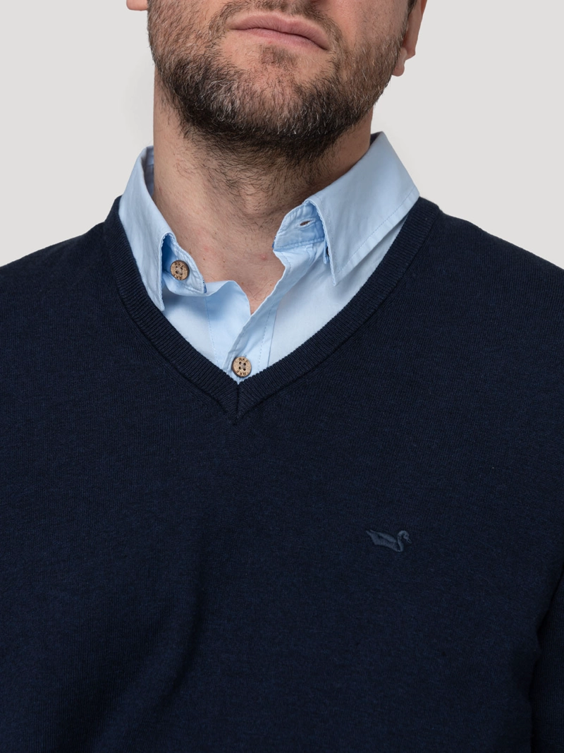 SWEATER ALGODON ORGANICO HOMBRE ANGRIV MARINO ROCKFORD - 7