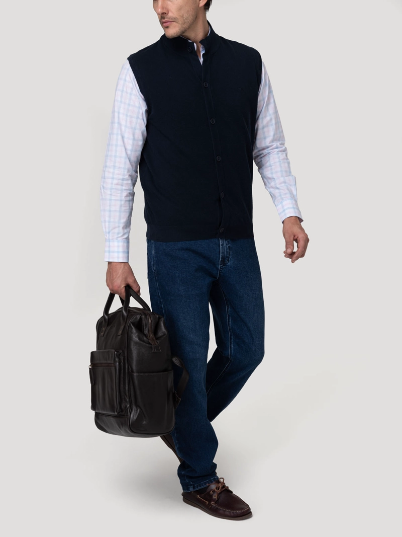 SWEATER ALGODON ORGANICO HOMBRE VERA AZUL ROCKFORD - 9