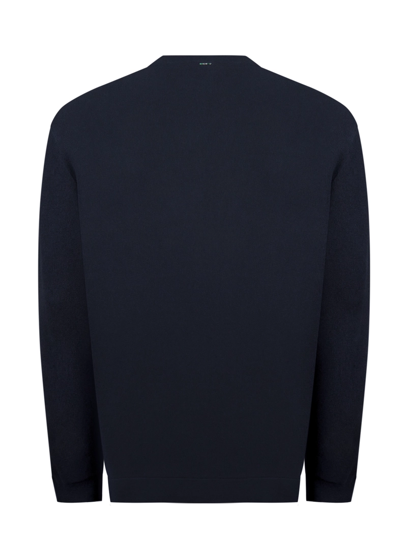 SWEATER ALGODON ORGANICO HOMBRE OLEN AZUL ROCKFORD - 2