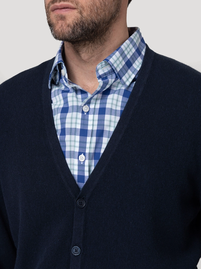 SWEATER ALGODON ORGANICO HOMBRE OLEN AZUL ROCKFORD - 7