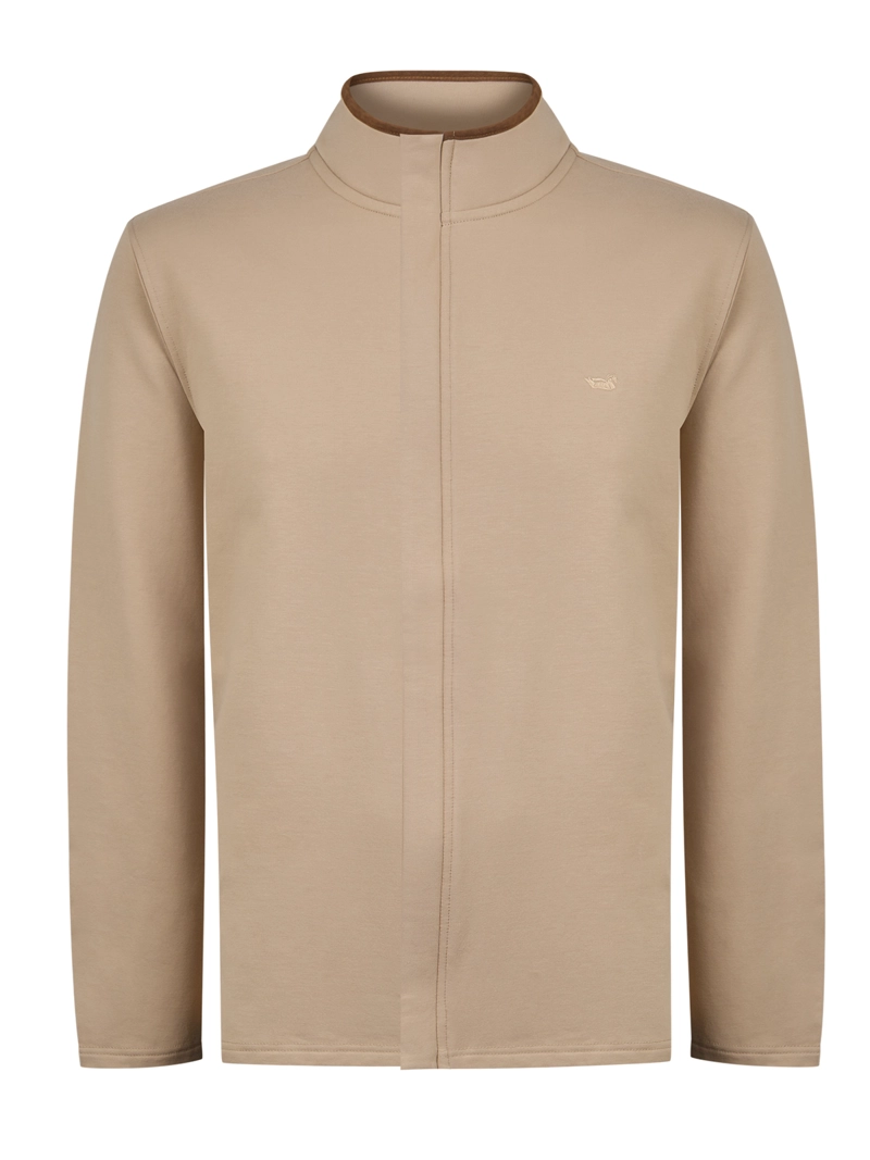 POLERON ALGODON ORGANICO HOMBRE RIMINI BEIGE ROCKFORD - 1