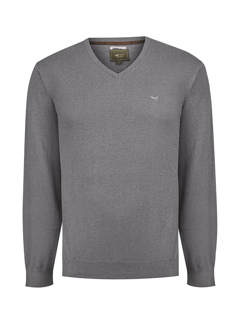 SWEATER ALGODON ORGANICO HOMBRE ANGRIV CELESTE ROCKFORD - 1