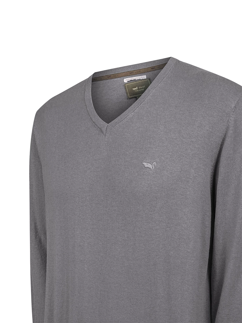 SWEATER ALGODON ORGANICO HOMBRE ANGRIV CELESTE ROCKFORD - 4
