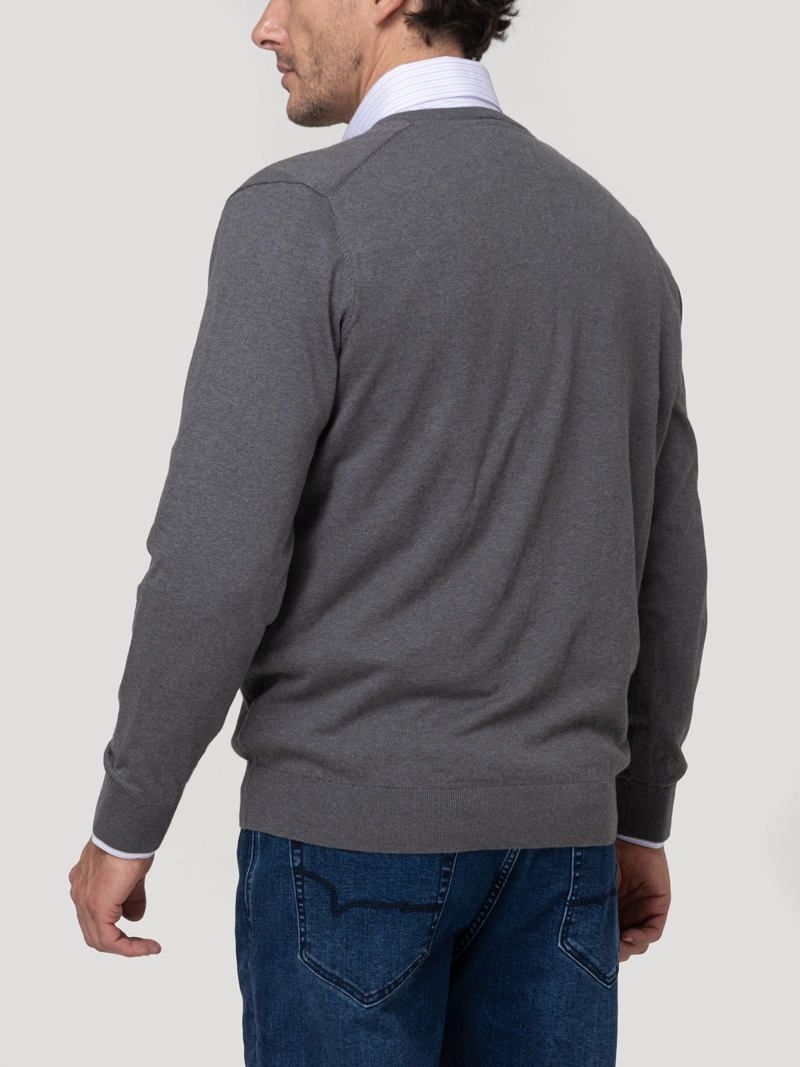 SWEATER ALGODON ORGANICO HOMBRE ANGRIV CELESTE ROCKFORD - 6