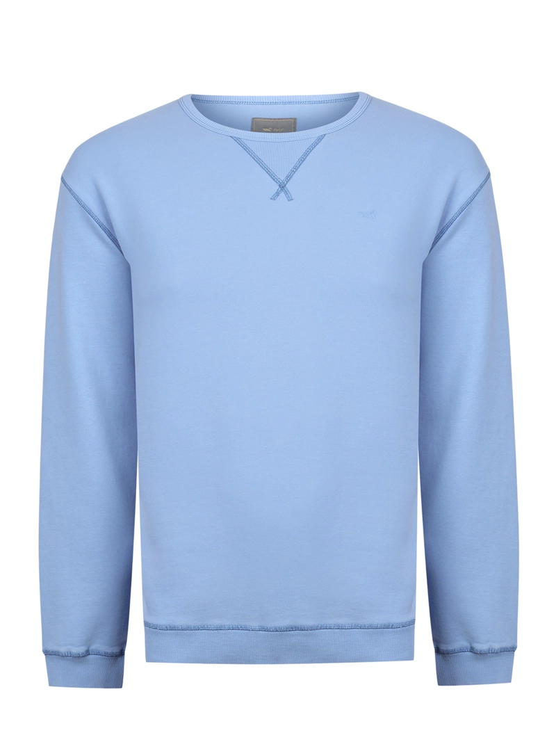 POLERON ALGODON ORGANICO HOMBRE FRATELI CELEST ROCKFORD - 1