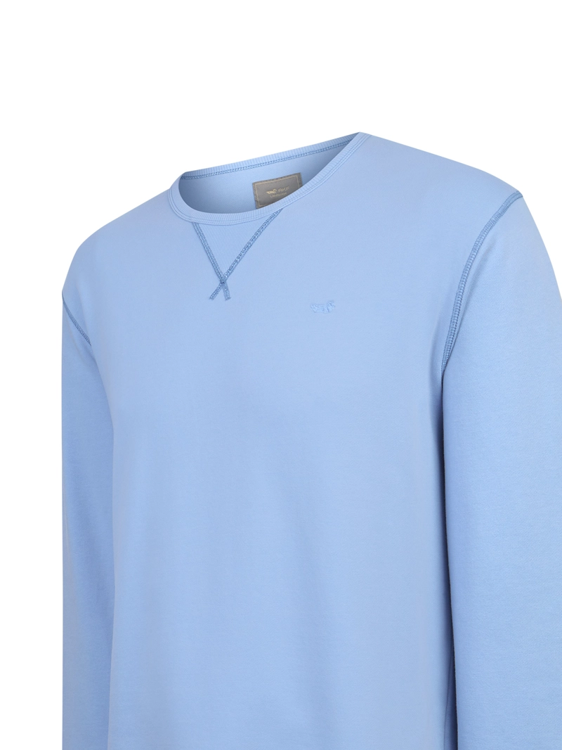 POLERON ALGODON ORGANICO HOMBRE FRATELI CELEST ROCKFORD - 4