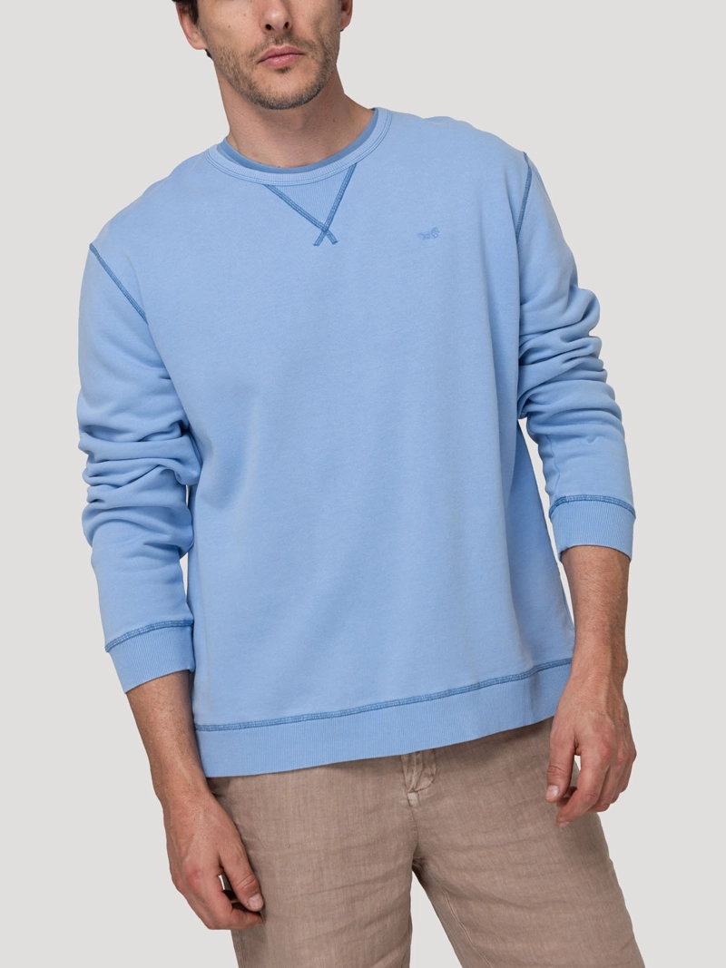 POLERON ALGODON ORGANICO HOMBRE FRATELI CELEST ROCKFORD - 5