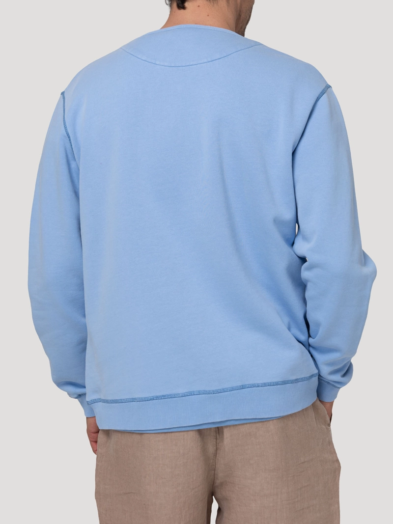 POLERON ALGODON ORGANICO HOMBRE FRATELI CELEST ROCKFORD - 6
