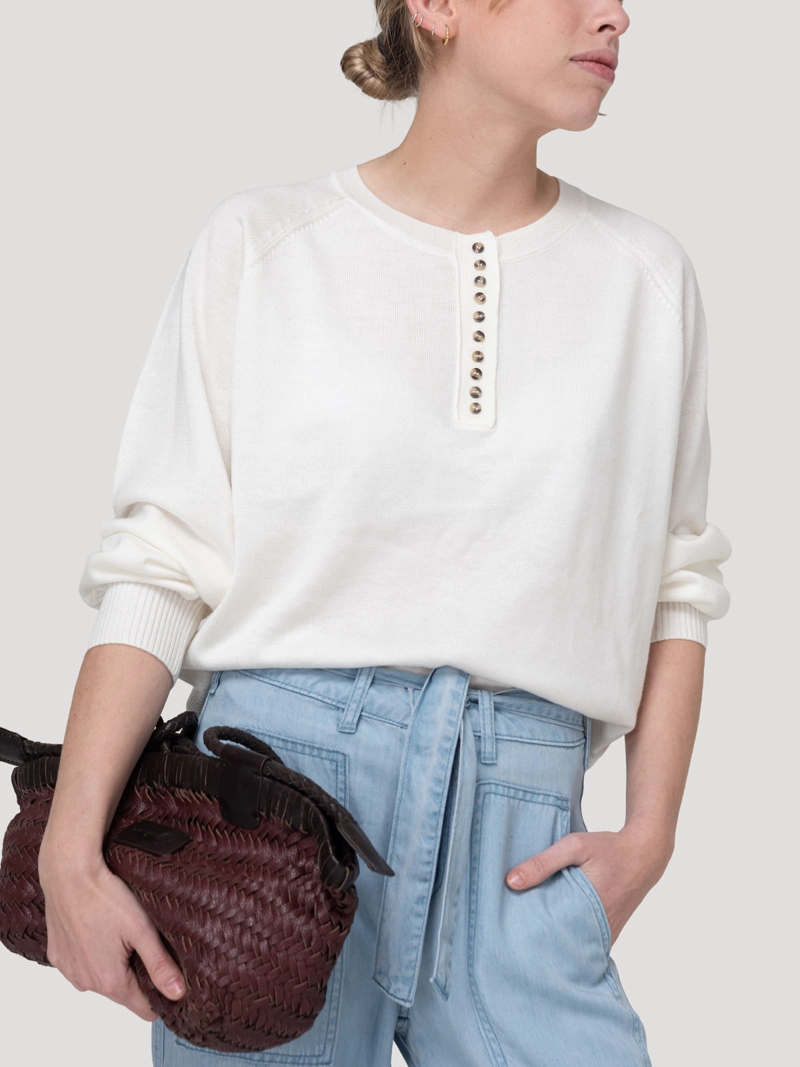 SWEATER POLIE STER MUJER OMAHA BLANCO ROCKFORD - 5