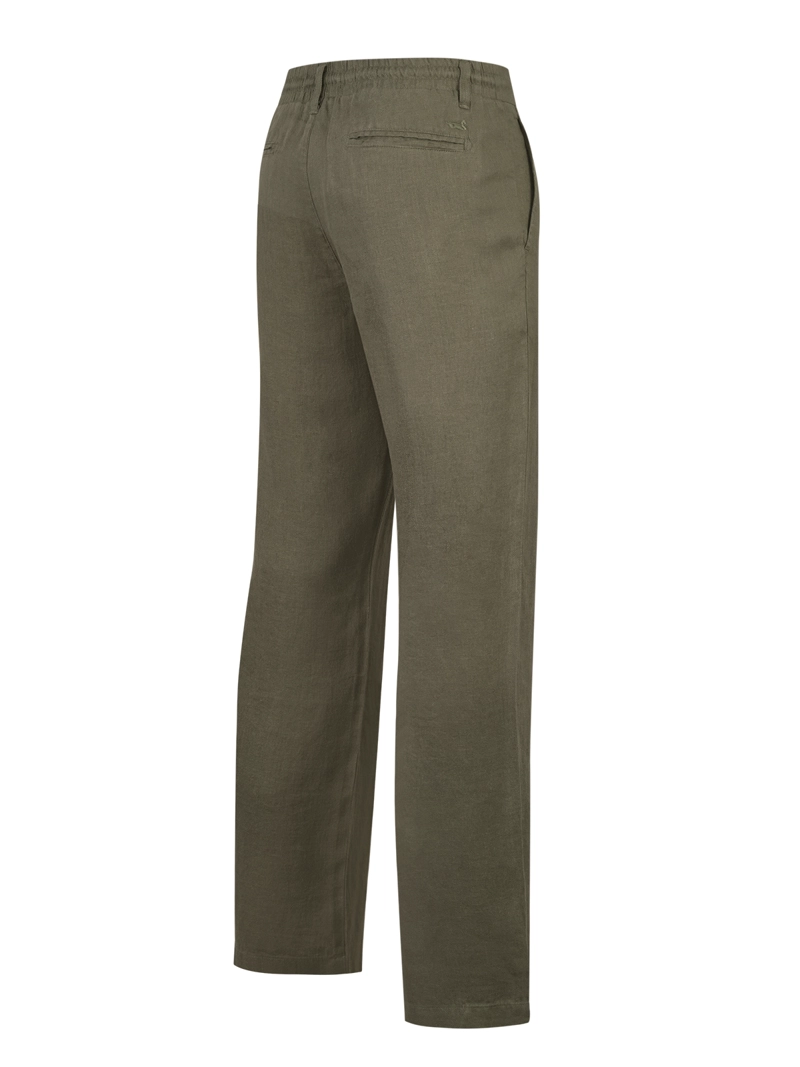 PANTALON LINO ORGANICO HOMBRE CAPRI VERDE ROCKFORD - 2