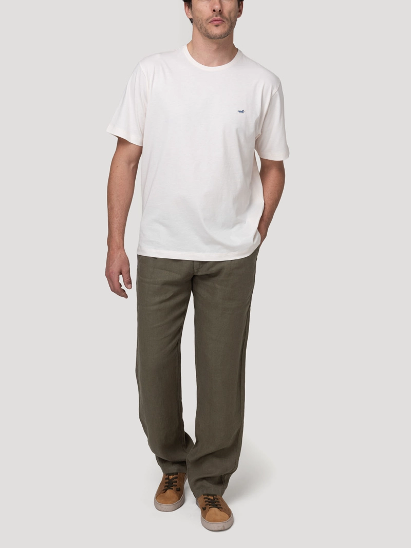 PANTALON LINO ORGANICO HOMBRE CAPRI VERDE ROCKFORD - 9