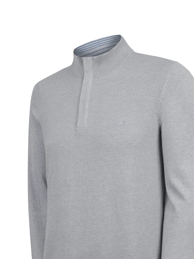 SWEATER ALGODON ORGANICO HOMBRE BILBAO GRIS ROCKFORD - 4