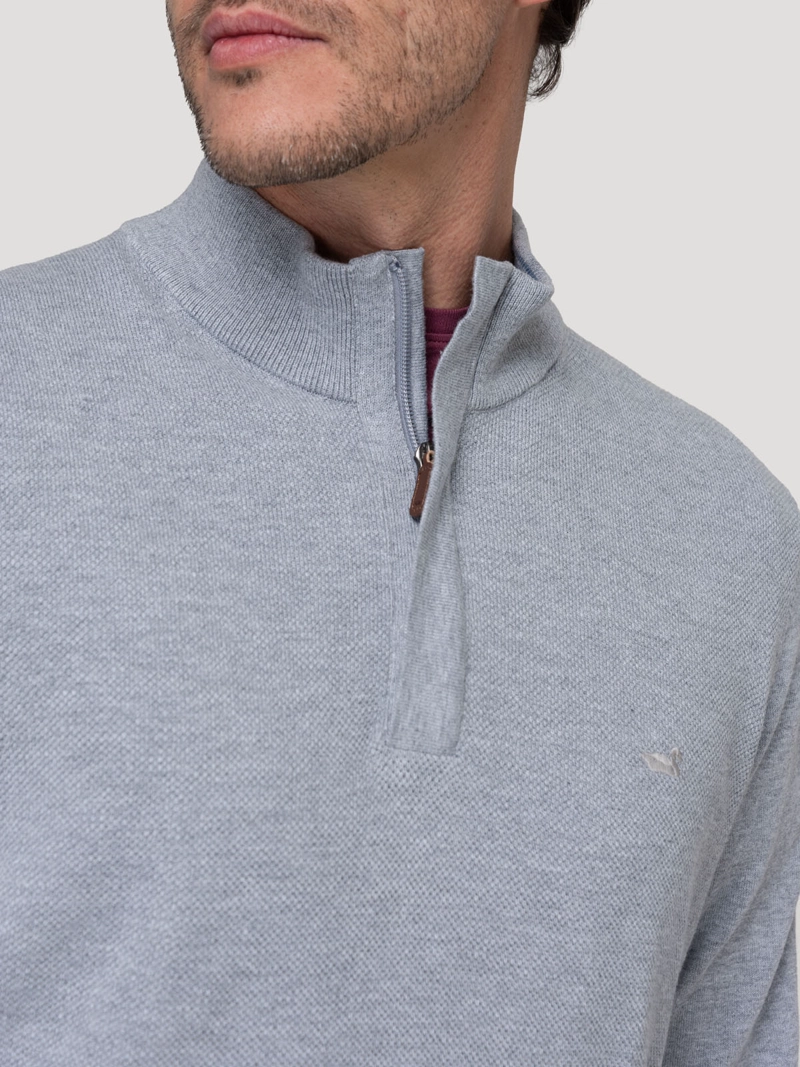 SWEATER ALGODON ORGANICO HOMBRE BILBAO GRIS ROCKFORD - 7