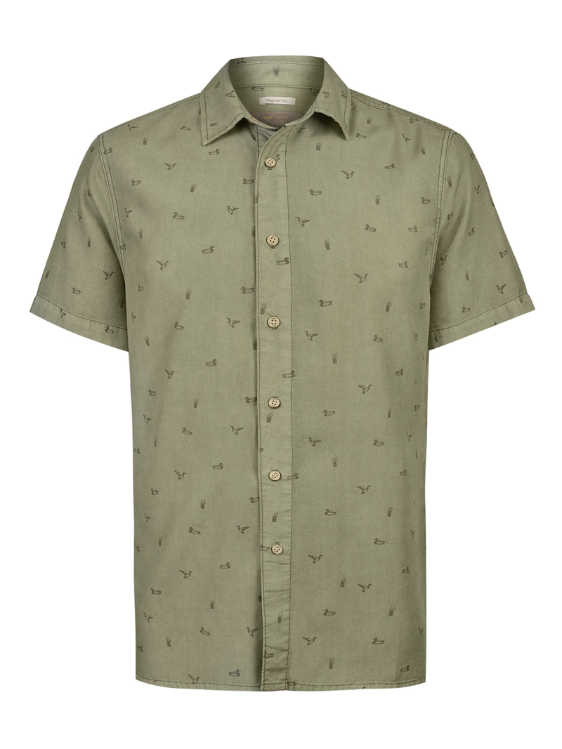 CAMISA TENCEL HOMBRE TENCELPRINT VERDE ROCKFORD - 1