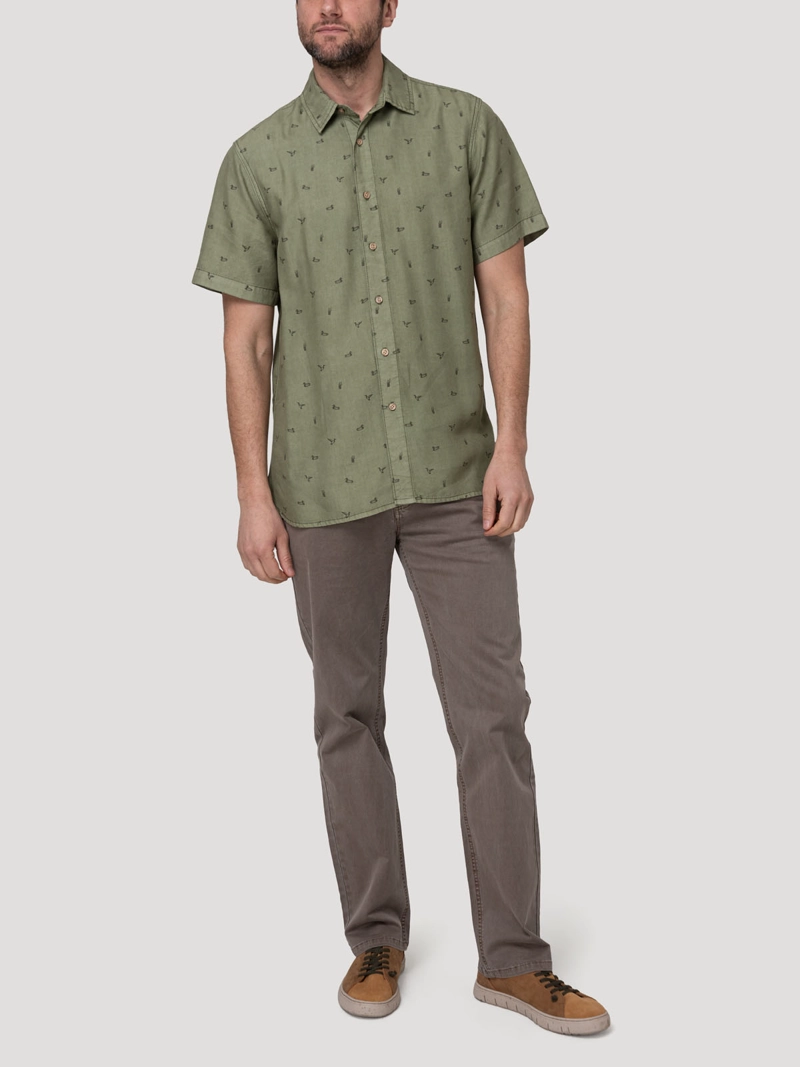 CAMISA TENCEL HOMBRE TENCELPRINT VERDE ROCKFORD - 8