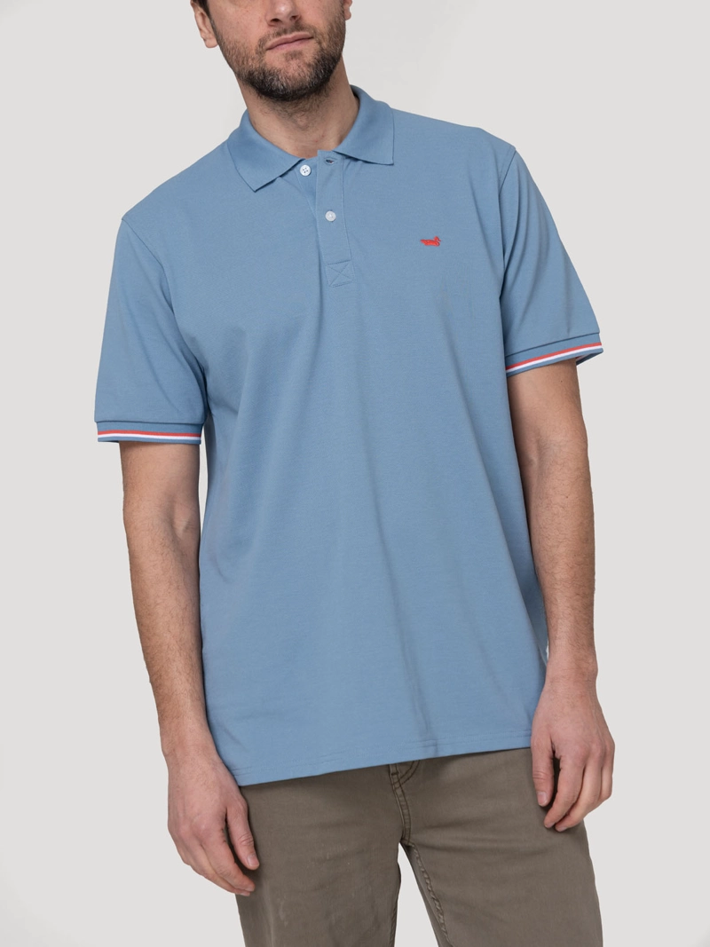 POLERA ALGODON PIMA HOMBRE MITCHELL CELESTE ROCKFORD - 1