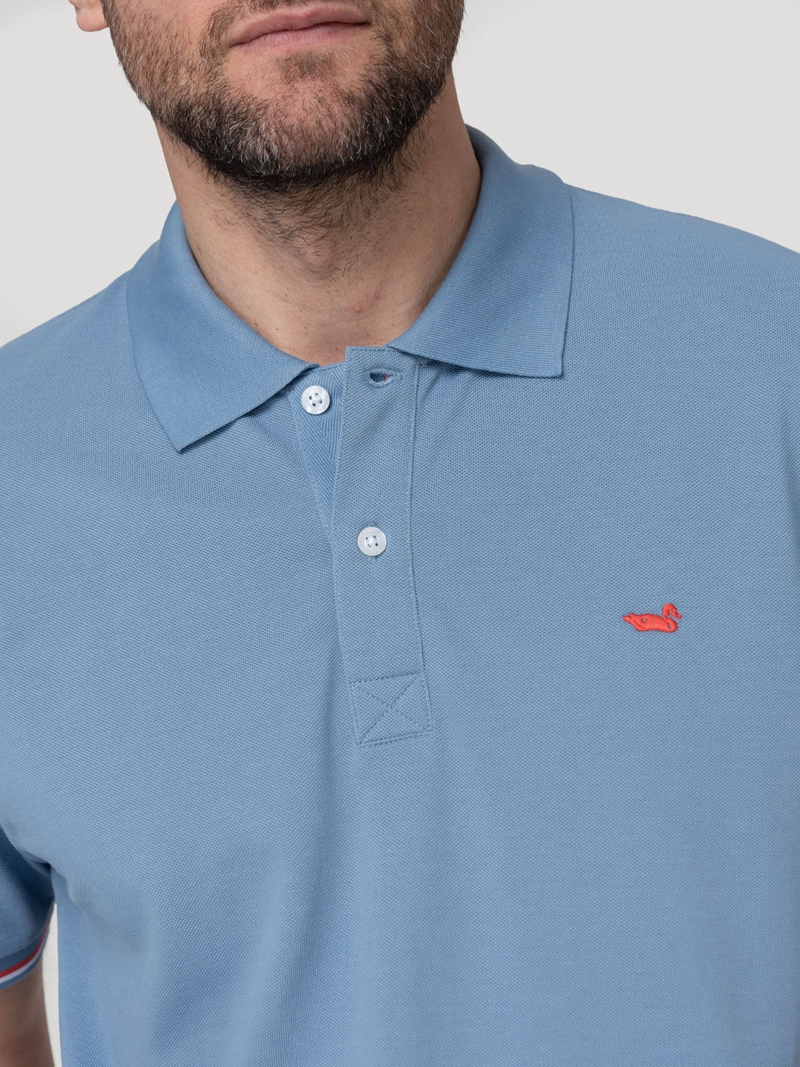 POLERA ALGODON PIMA HOMBRE MITCHELL CELESTE ROCKFORD - 4