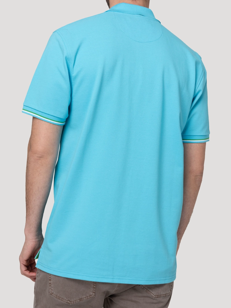 POLERA ALGODON PIMA HOMBRE MITCHELL AZUL ROCKFORD - 2