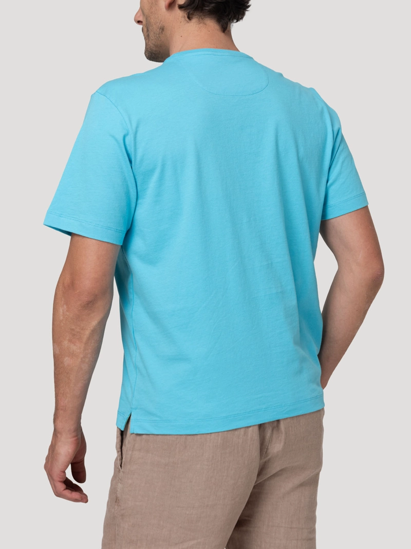 POLERA ALGODON ORGANICO HOMBRE BASIC CELESTE ROCKFORD - 2