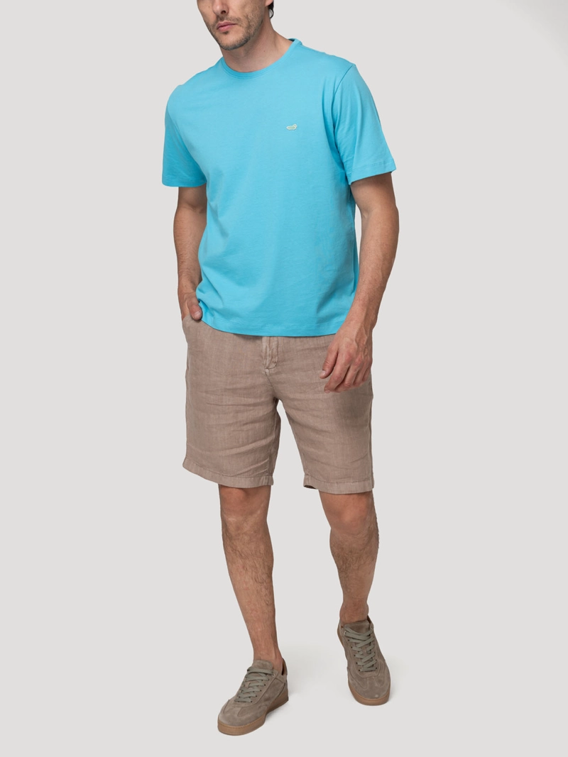 POLERA ALGODON ORGANICO HOMBRE BASIC CELESTE ROCKFORD - 5
