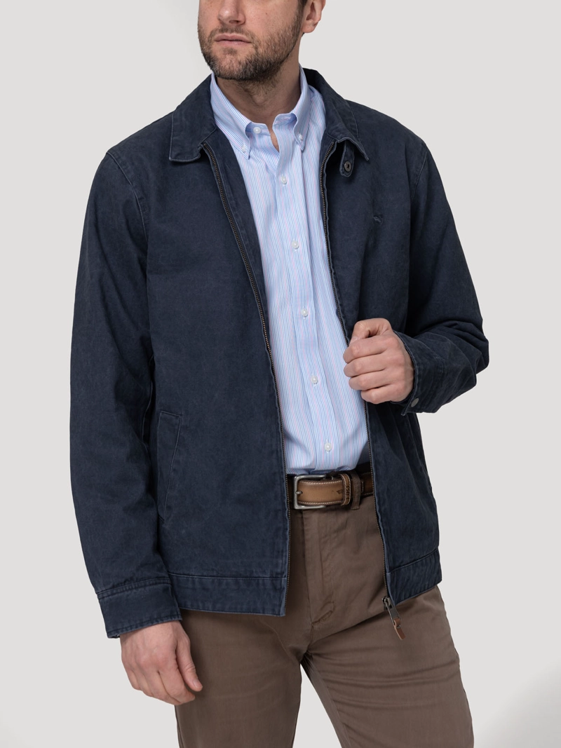 CHAQUETA ALGODON HOMBRE OREZZO AZUL ROCKFORD - 1