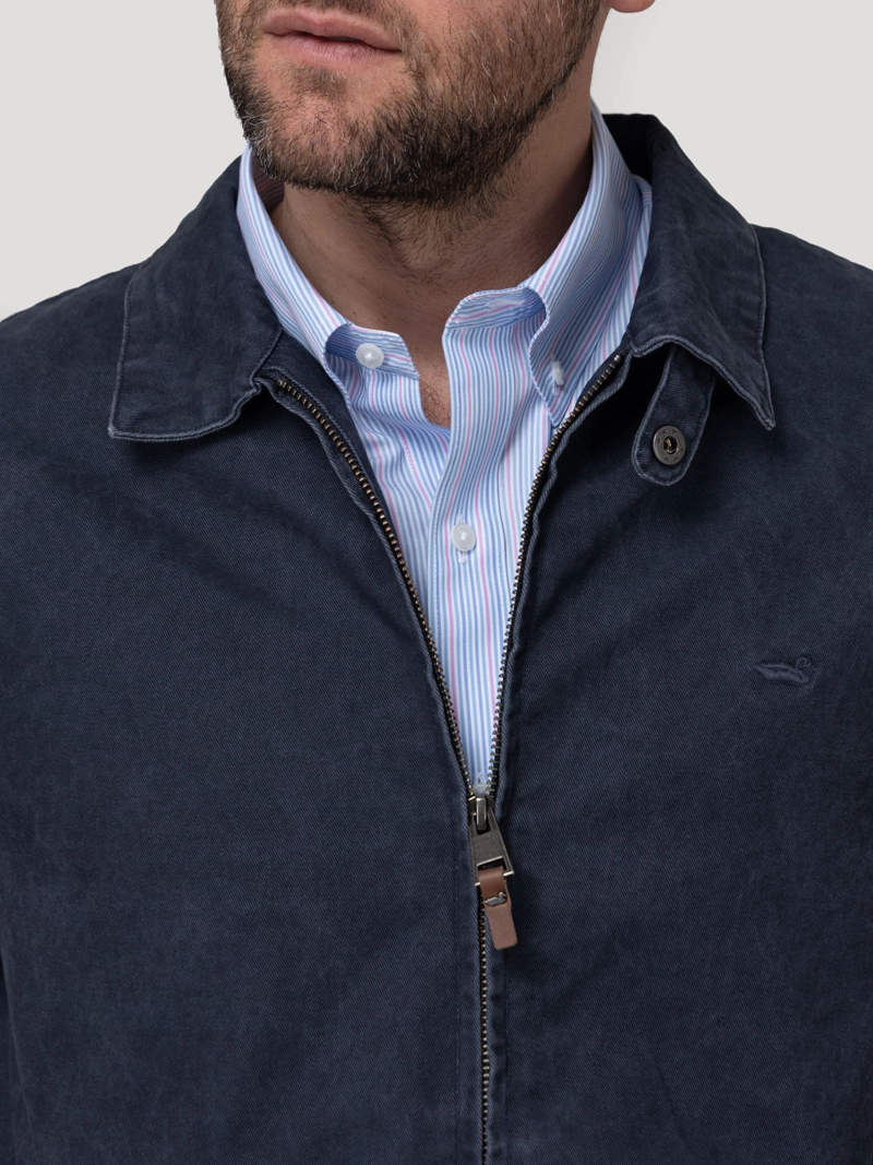 CHAQUETA ALGODON HOMBRE OREZZO AZUL ROCKFORD - 4
