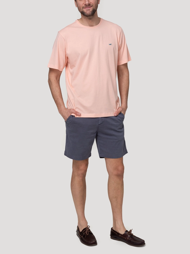 POLERA ALGODON ORGANICO HOMBRE BASIC NARANJO ROCKFORD - 5